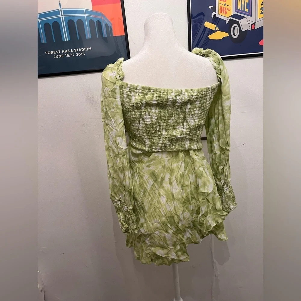 Faithfull The Brand Arianne Mini Dress Roos Tie Dye Size 6 - Picture 6 of 7